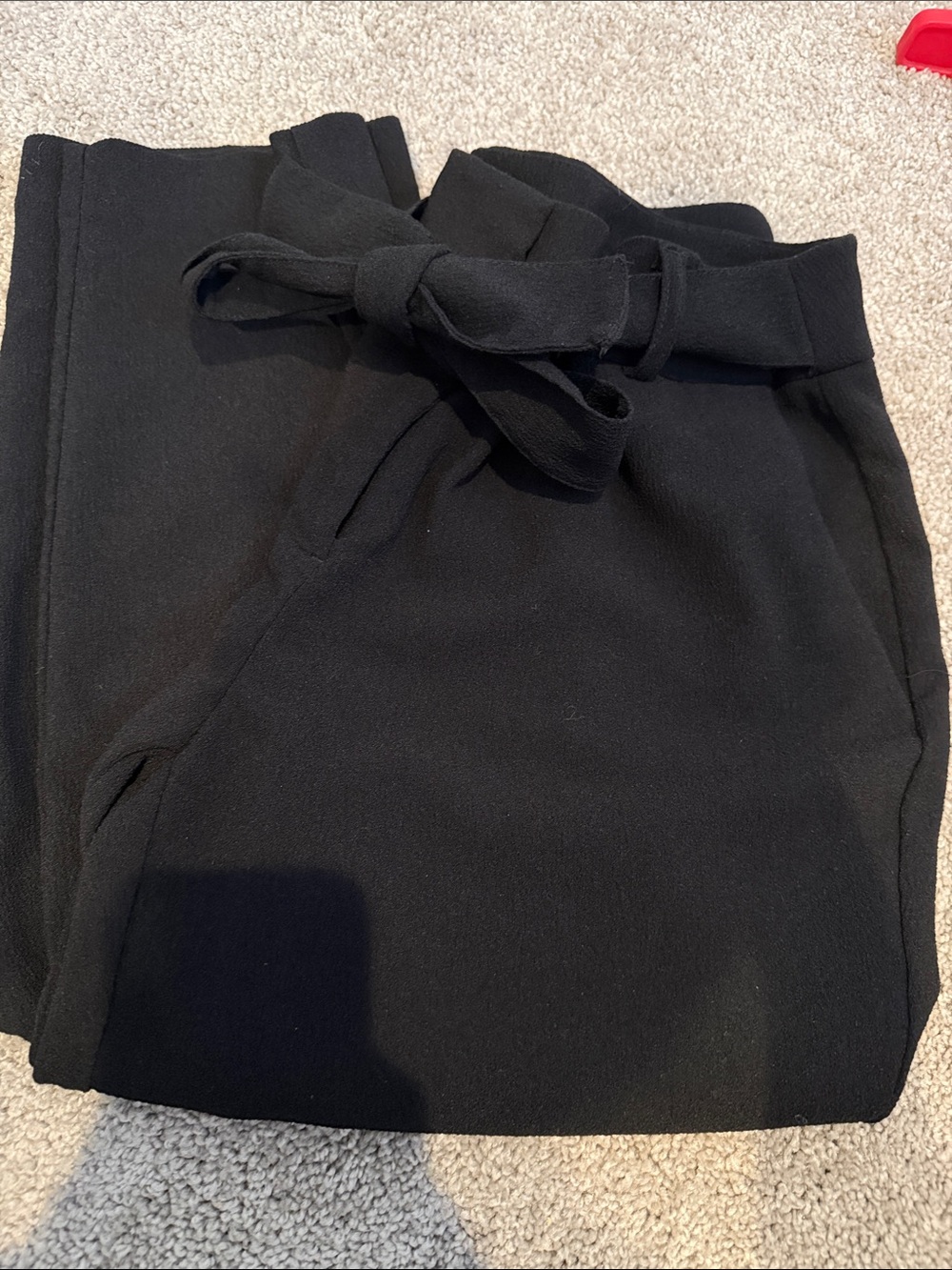 Nine West Black High-Waist Tie-Front Women's Shorts - Picture 1 of 4